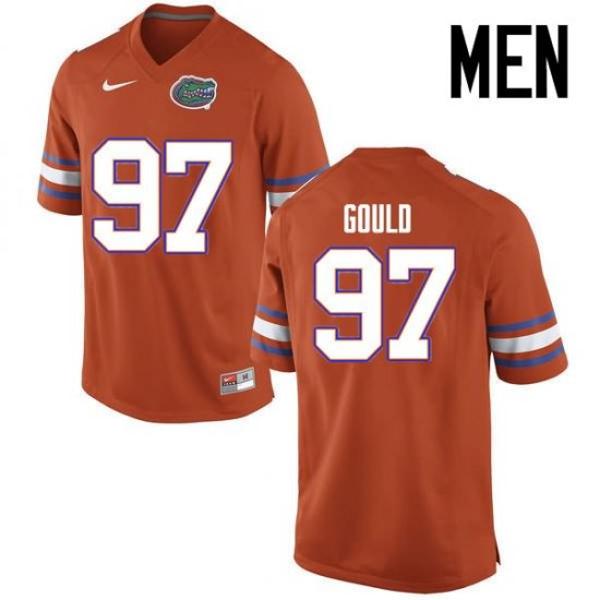 Men's Florida Gators #97 Jon Gould NCAA Nike Orange Authentic Stitched College Football Jersey DWK6162EK